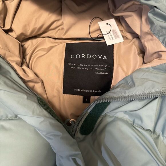 Cordova Aomori Ski Jacket Cropped Puffer Jacket NWT Medium Balsam Mint Green - Picture 5 of 9